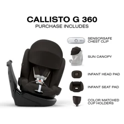 Cybex Callisto G 360 Rotating All-in-One Convertible Car Seat - Chocolate Brown