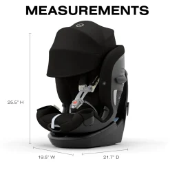 Cybex Callisto G 360 Rotating All-in-One Convertible Car Seat - Moon Black