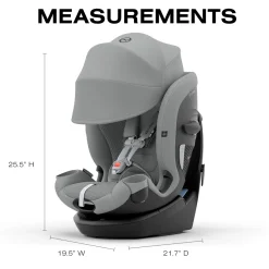 Cybex Callisto G 360 Rotating All-in-One Convertible Car Seat - Stone Grey