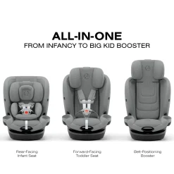 Cybex Callisto G 360 Rotating All-in-One Convertible Car Seat - Stone Grey