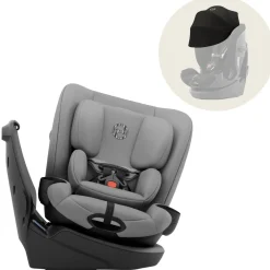 Cybex Callisto G 360 SELECT Rotating All-in-One Convertible Car Seat + Canopy Bundle - Grey