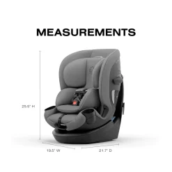Cybex Callisto G 360 SELECT Rotating All-in-One Convertible Car Seat + Canopy Bundle - Grey