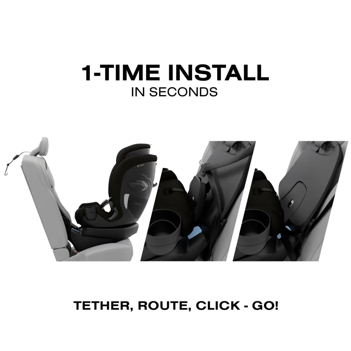 Cybex Callisto G 360 SELECT Rotating All-in-One Convertible Car Seat - Black