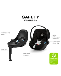 Cybex Cloud G Pro Comfort Extend Infant Car Seat - Moon Black