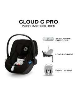 Cybex Cloud G Pro Comfort Extend Infant Car Seat - Moon Black