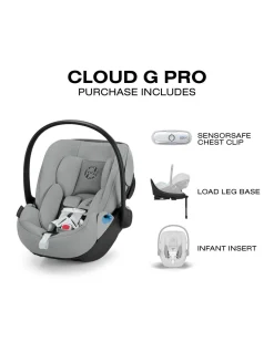 Cybex Cloud G Pro Comfort Extend Infant Car Seat - Stone Grey