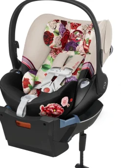 Cybex Cloud Q SensorSafe Reclining Infant Car Seat - Spring Blossom Light