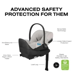 Cybex Cloud T SensorSafe Infant Car Seat - City Grey