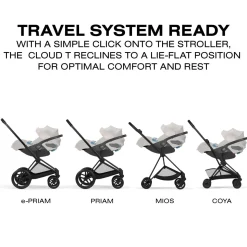 Cybex Cloud T SensorSafe Infant Car Seat - City Grey
