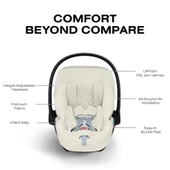 Cybex Cloud T SensorSafe Infant Car Seat - Off White
