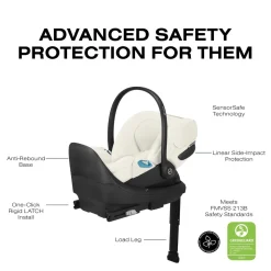 Cybex Cloud T SensorSafe Infant Car Seat - Off White