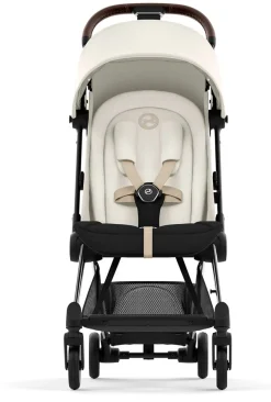 Cybex COYA Compact Stroller - Chrome / Dark Brown / Off White