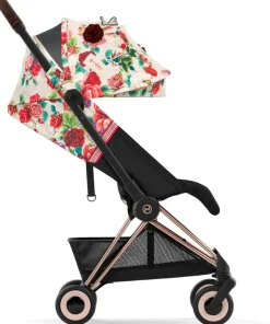 Cybex COYA Compact Stroller - Spring Blossom - Light Beige