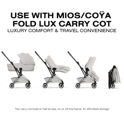 Cybex Coya Stroller (2026) - Style Collection - Chrome Frame / City Grey Lux Seat