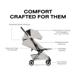 Cybex Coya Stroller (2026) - Style Collection - Chrome Frame / City Grey Lux Seat