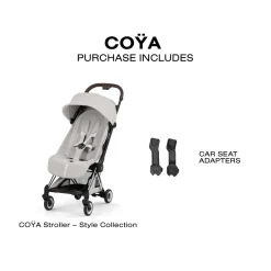 Cybex Coya Stroller (2026) - Style Collection - Chrome Frame / City Grey Lux Seat