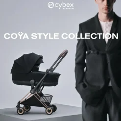 Cybex Coya Stroller (2026) - Style Collection - Rose Gold Frame / Peach Pink Lux Seat