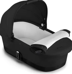 Cybex eGazelle S Electronic Assist Stroller + Gazelle S 2 Cot Bundle - Silver Frame / Ocean Blue