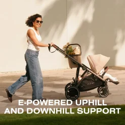 Cybex eGazelle S Electronic Assist Stroller - Silver Frame / Ocean Blue
