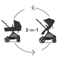 Cybex EOS 2-in-1 Stroller - Moon Black