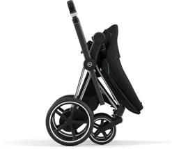 Cybex ePriam 2 Electronic Assist Stroller (One Box) - Chrome / Black / Deep Black