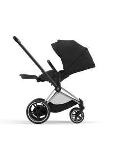 Cybex ePriam 2 Electronic Assist Stroller (One Box) - Chrome / Black / Sepia Black