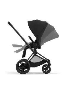 Cybex ePriam 2 Electronic Assist Stroller (One Box) - Matte Black / Sepia Black
