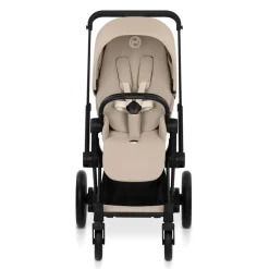Cybex e-Priam Stroller (2026) - Matte Black Frame / Cozy Beige Lux Seat