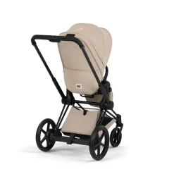 Cybex e-Priam Stroller (2026) - Matte Black Frame / Cozy Beige Lux Seat