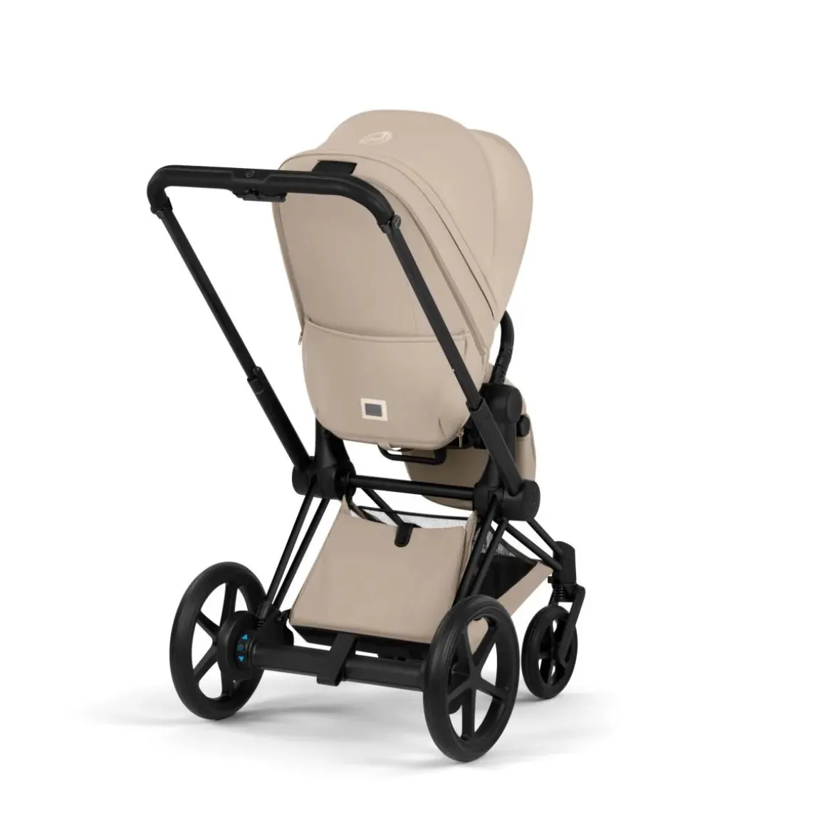 Cybex e-Priam Stroller (2026) - Matte Black Frame / Cozy Beige Lux Seat