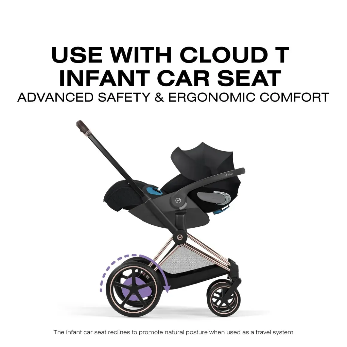 Cybex e-Priam Stroller (2026) - Matte Black Frame / Cozy Beige Lux Seat