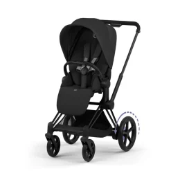 Cybex e-Priam Stroller (2026) - Matte Black Frame / Sepia Black Lux Seat