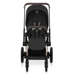 Cybex e-Priam Stroller (2026) - Rose Gold Frame / Sepia Black Lux Seat
