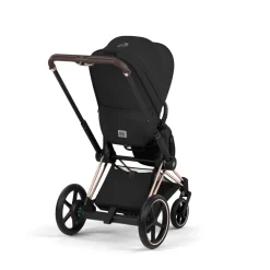 Cybex e-Priam Stroller (2026) - Rose Gold Frame / Sepia Black Lux Seat