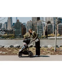 Cybex Gazelle S Single-to-Double Stroller - Taupe Frame / Moon Black