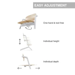 Cybex LEMO High Chair 3-in-1 Set - Sand White