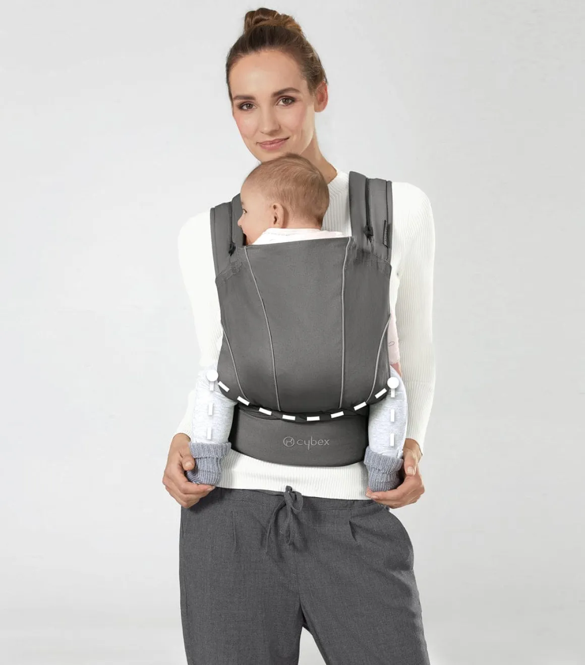 Cybex Maira Tie Baby Carrier - Lavastone Black