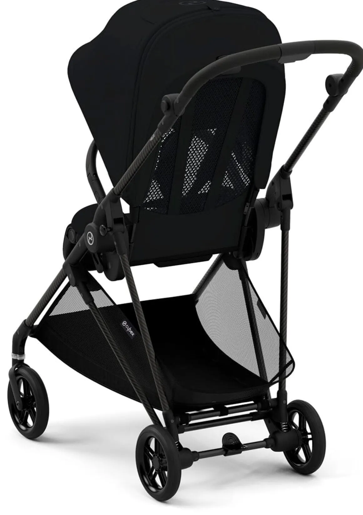 Cybex Melio Carbon 3 Compact Stroller - Moon Black