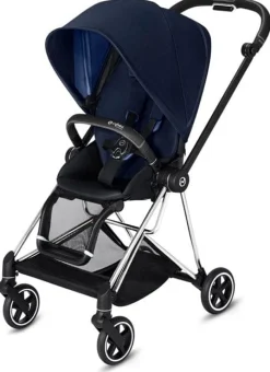 Cybex Mios 2 Complete Stroller - Chrome/Black/Indigo Blue