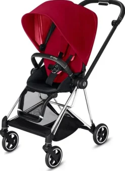 Cybex Mios 2 Complete Stroller - Chrome/Black/True Red