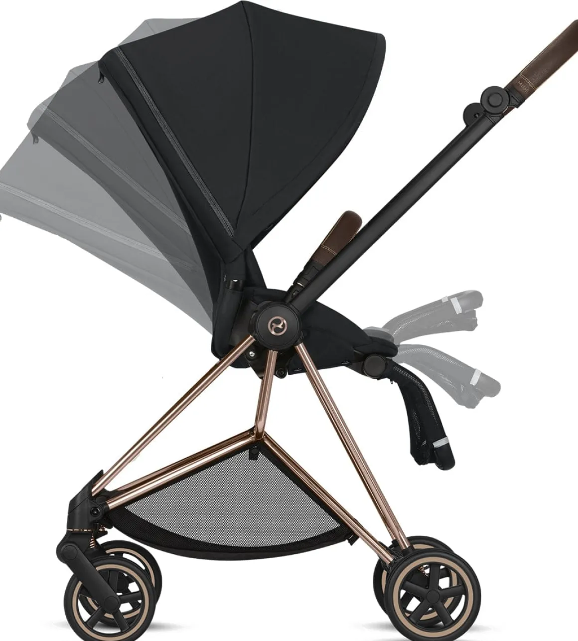 Cybex Mios 2 Complete Stroller - Matte Black/True Red