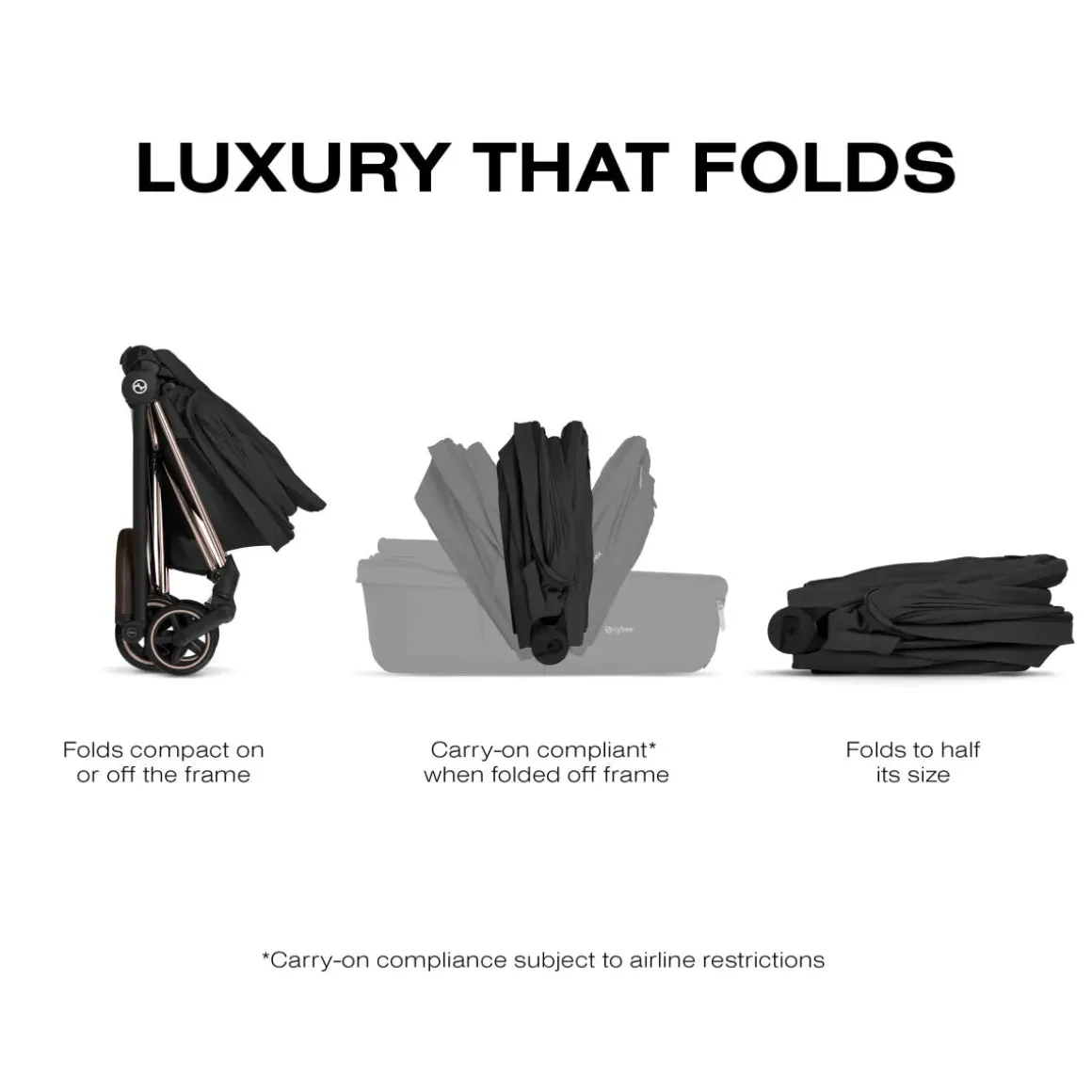 Cybex Mios / Coya Fold Lux Carry Cot (2026) - Sepia Black