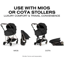 Cybex Mios / Coya Fold Lux Carry Cot (2026) - Sepia Black