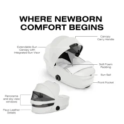 Cybex Mios / Coya Fold Lux Carry Cot (2026) - Style Collection - Off White