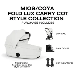 Cybex Mios / Coya Fold Lux Carry Cot (2026) - Style Collection - Off White