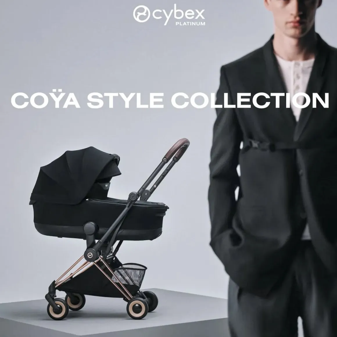 Cybex Mios / Coya Fold Lux Carry Cot (2026) - Style Collection - Peach Pink