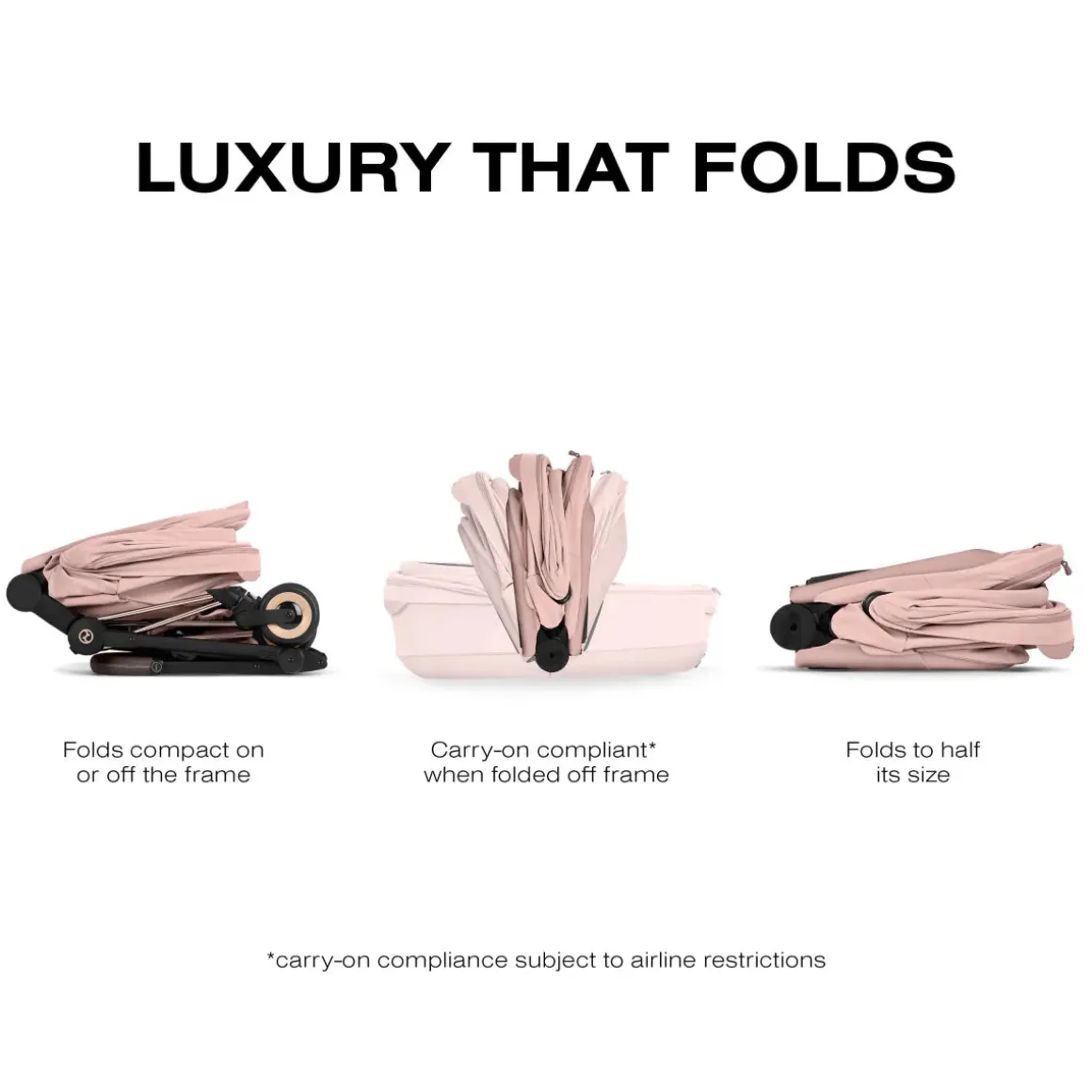 Cybex Mios / Coya Fold Lux Carry Cot (2026) - Style Collection - Peach Pink