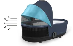 Cybex MIOS 3 Lux Carry Cot - Conscious Dark Navy