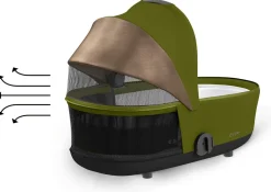 Cybex Mios 3 Lux Carry Cot - Khaki Green