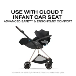 Cybex Mios Stroller (2026) - Rose Gold Frame / Sepia Black Lux Seat